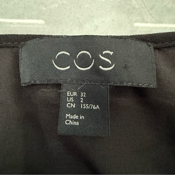 Women’s COS Pleated High Neck Long Sleeve Tunic Dress Size 2 - Picture 13 of 16